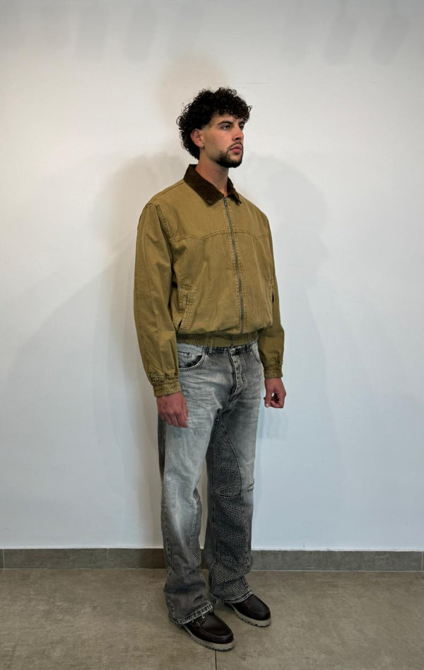 Giacca con collo camoscio