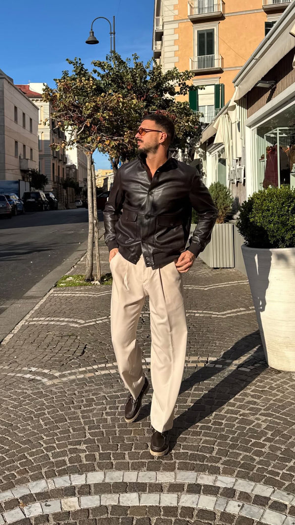 Giubbotto in ecopelle